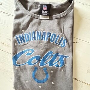 NFL Team Apparel Indianapolis Colts‎ Rhinestone T Shirt Womens Large